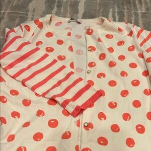 Cherry-polka dots cardigan